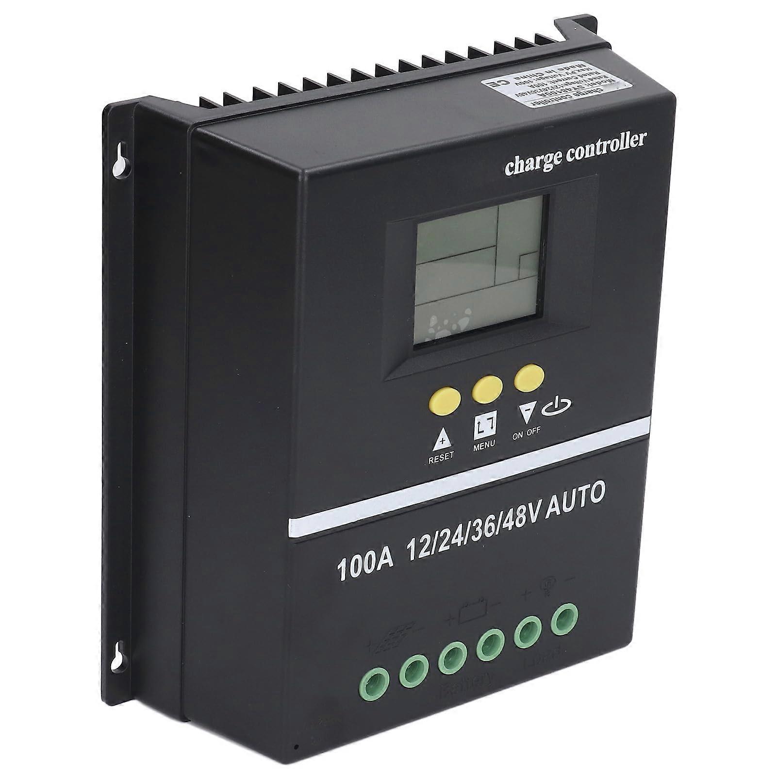 MPPT Solar Charge Controller 12V 24V 48V with LCD Display, USB Port, 99.5% Efficiency for Off Grid System