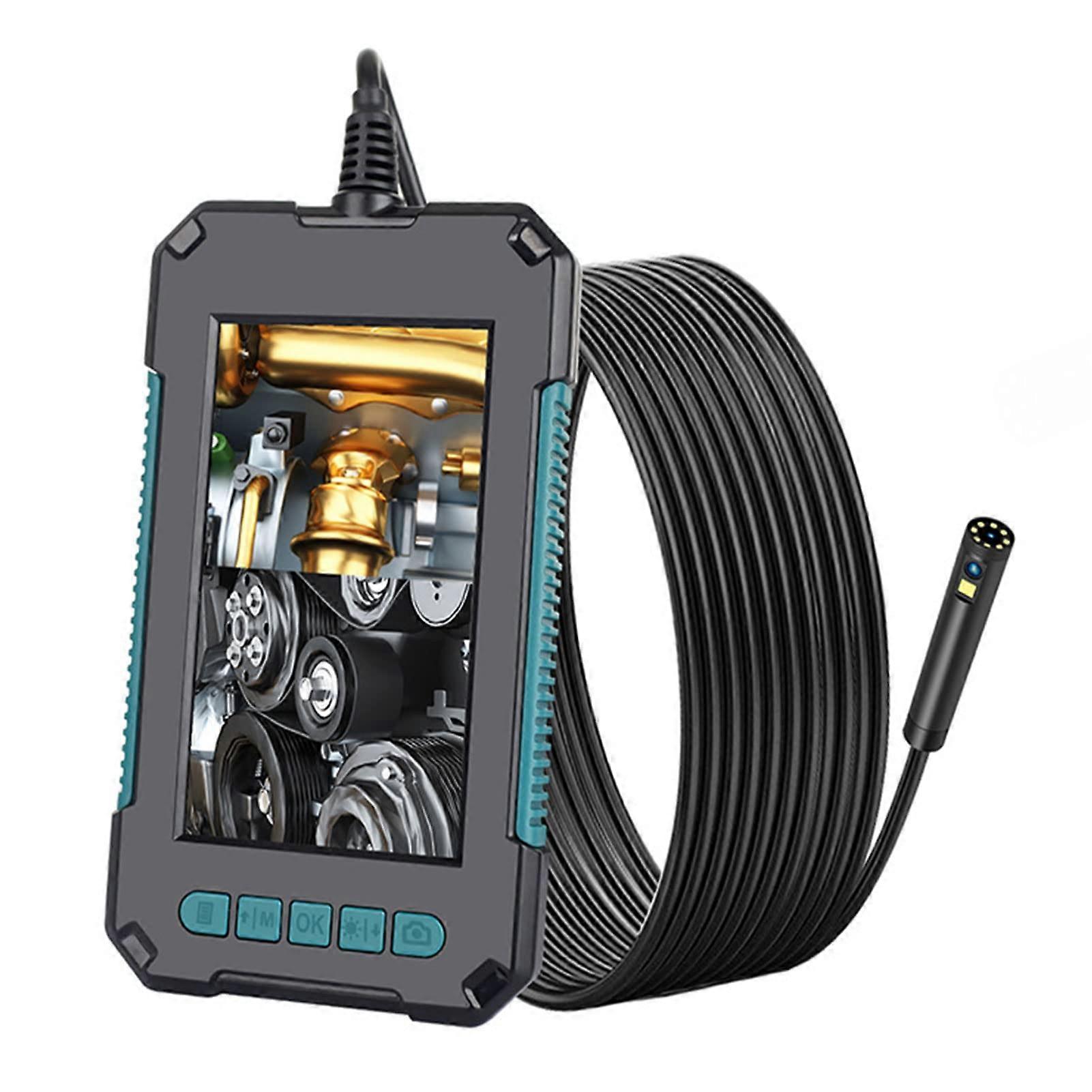 Borescope Camera with Dual Lens Imaging, 4.3' IPS Display, IP67 Waterproof, LED Lights, 32GB