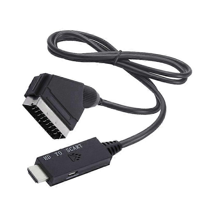  -Compatible to Scart Connection Cable 1M Audio/Video Converter