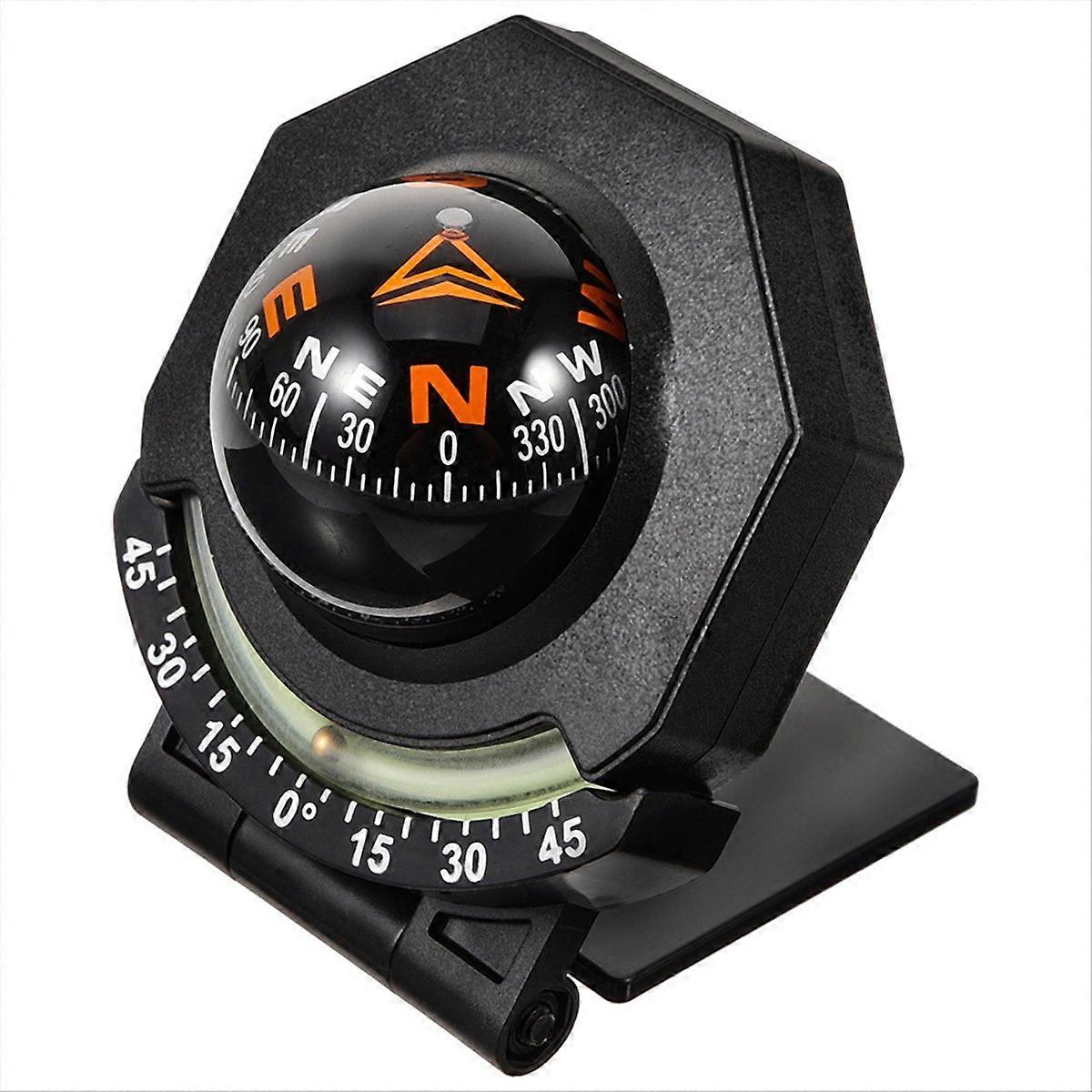 Car Compass Ball Shaped Variable Navigation Dashboard Car Compass Direction Pointing Guide for Car B