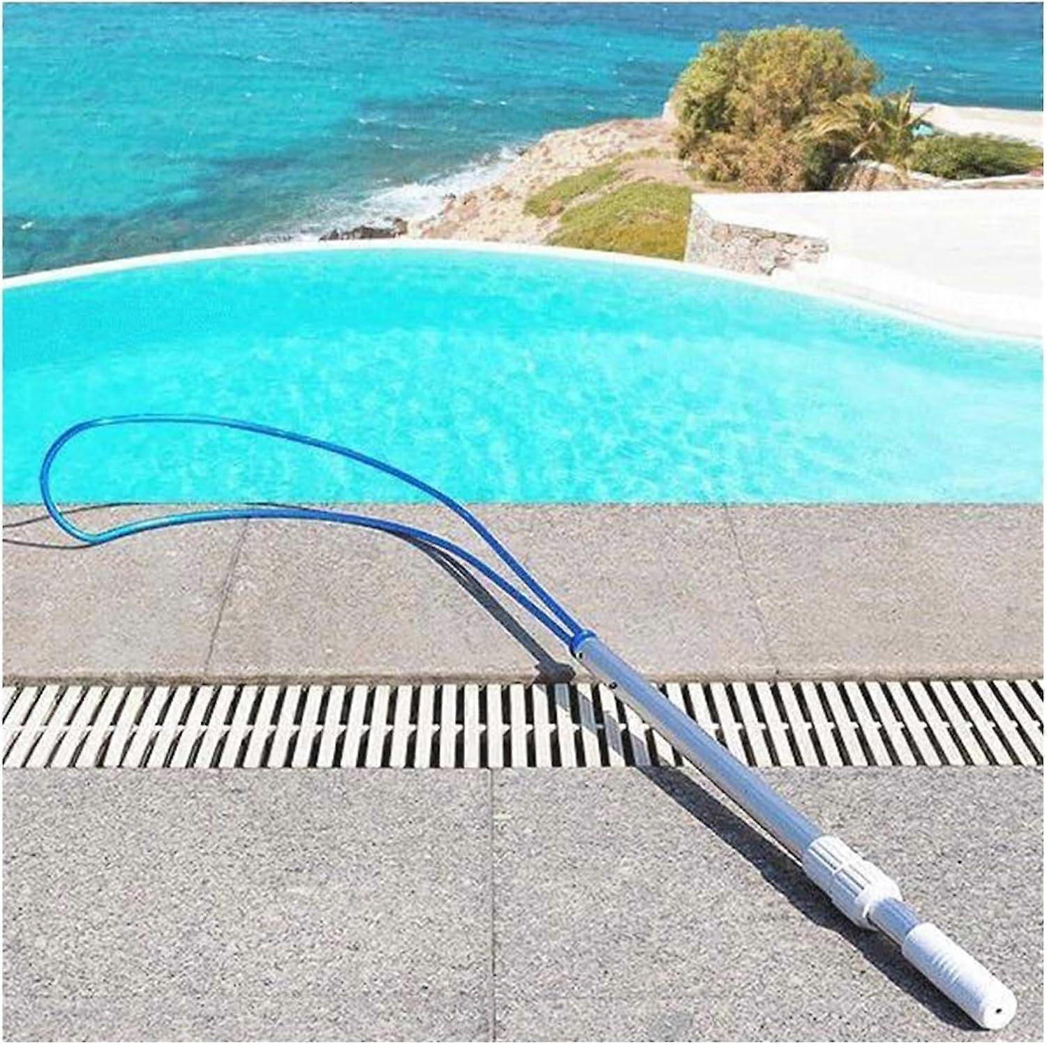 Lifesaving Hook with Adjustable Telescopic Swimming Pool Rescue Pole, Lightweight 1m Emergency Tool