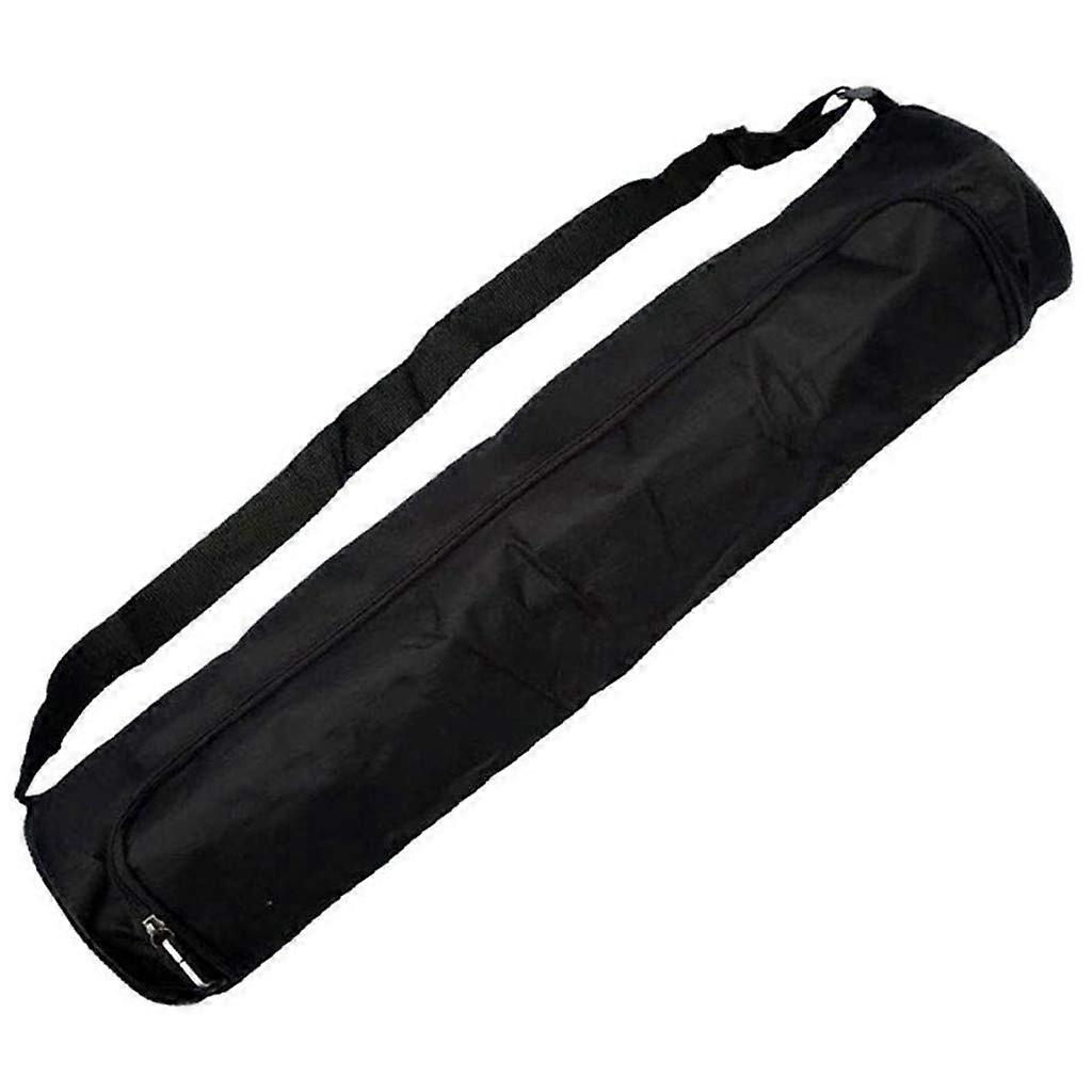 Yoga Mat Bag with Adjustable Shoulder Strap, Side Opening Polyester Carrier for Gym, Hiking, Camping
