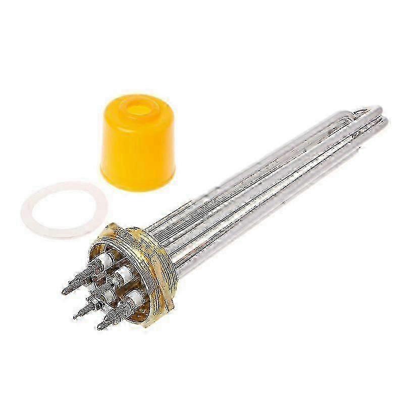 Heating pipe for water heater with standard DN40 fitting and easy installation