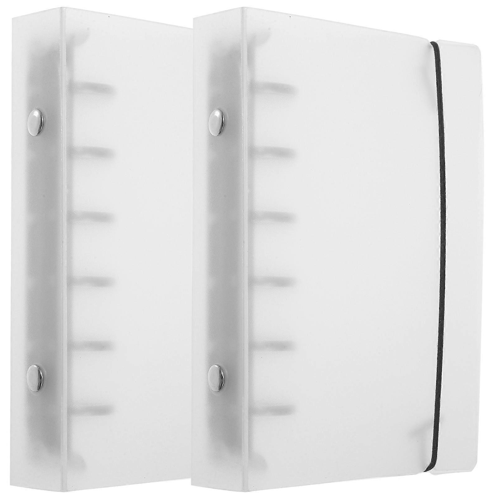 Organization Binder PP Material Document Storage for Gifting 2Pcs