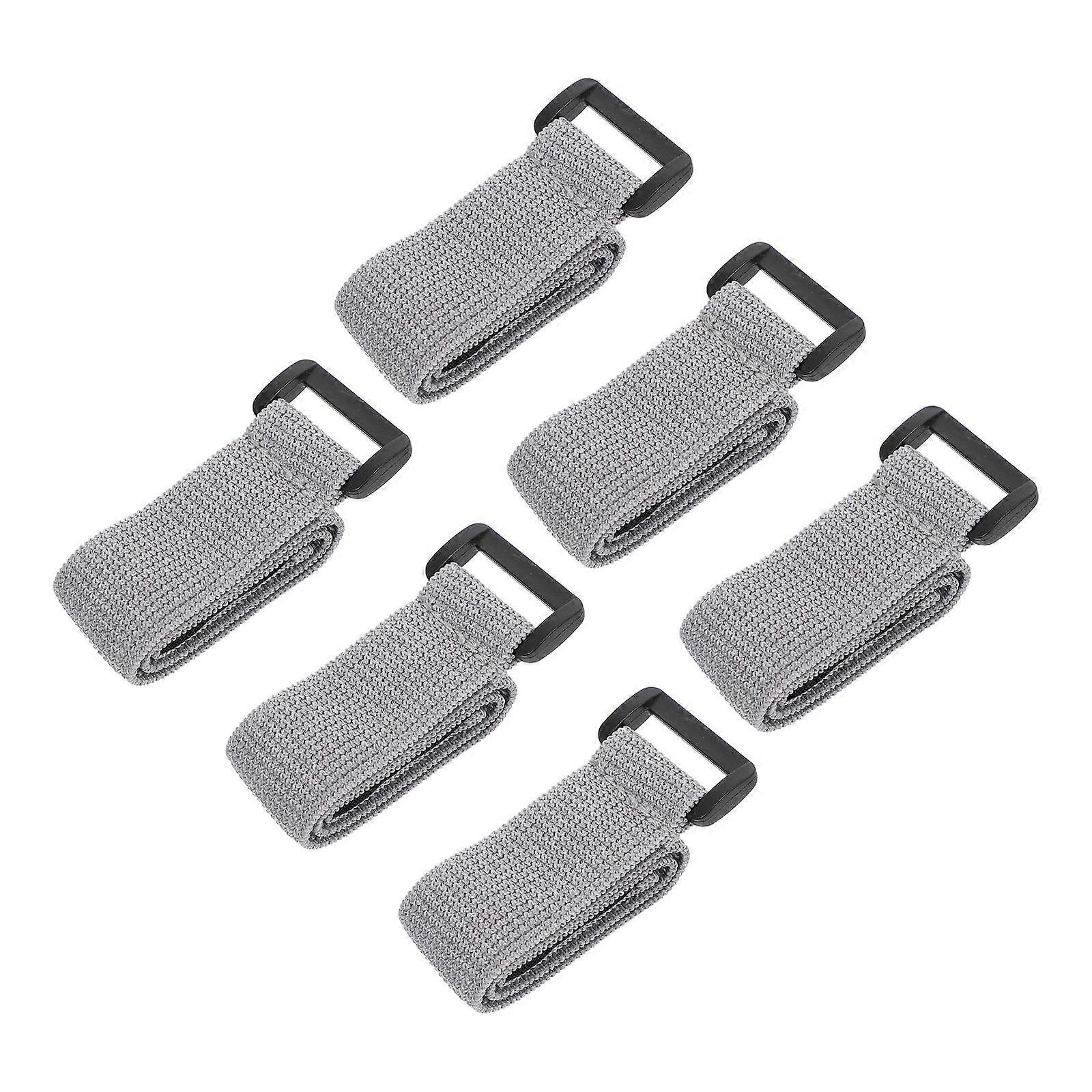 Picnic Lunchbox Elastic Strap for Bento Box Use 6Pcs Fixed Bands Grey