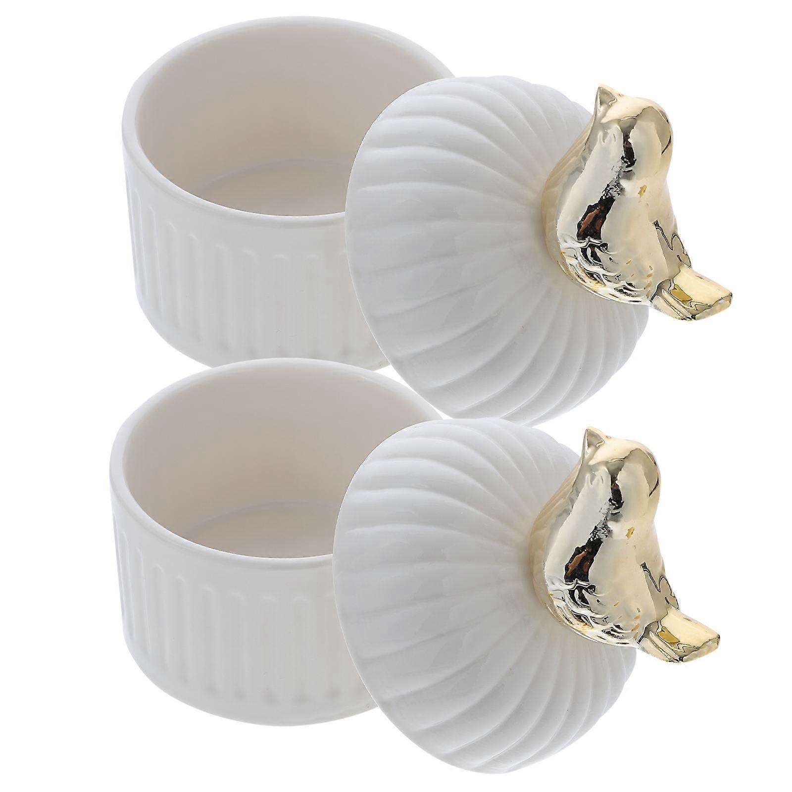 Creative Wedding Candy Boxes with Storage Function 2Pcs for Decor Usage