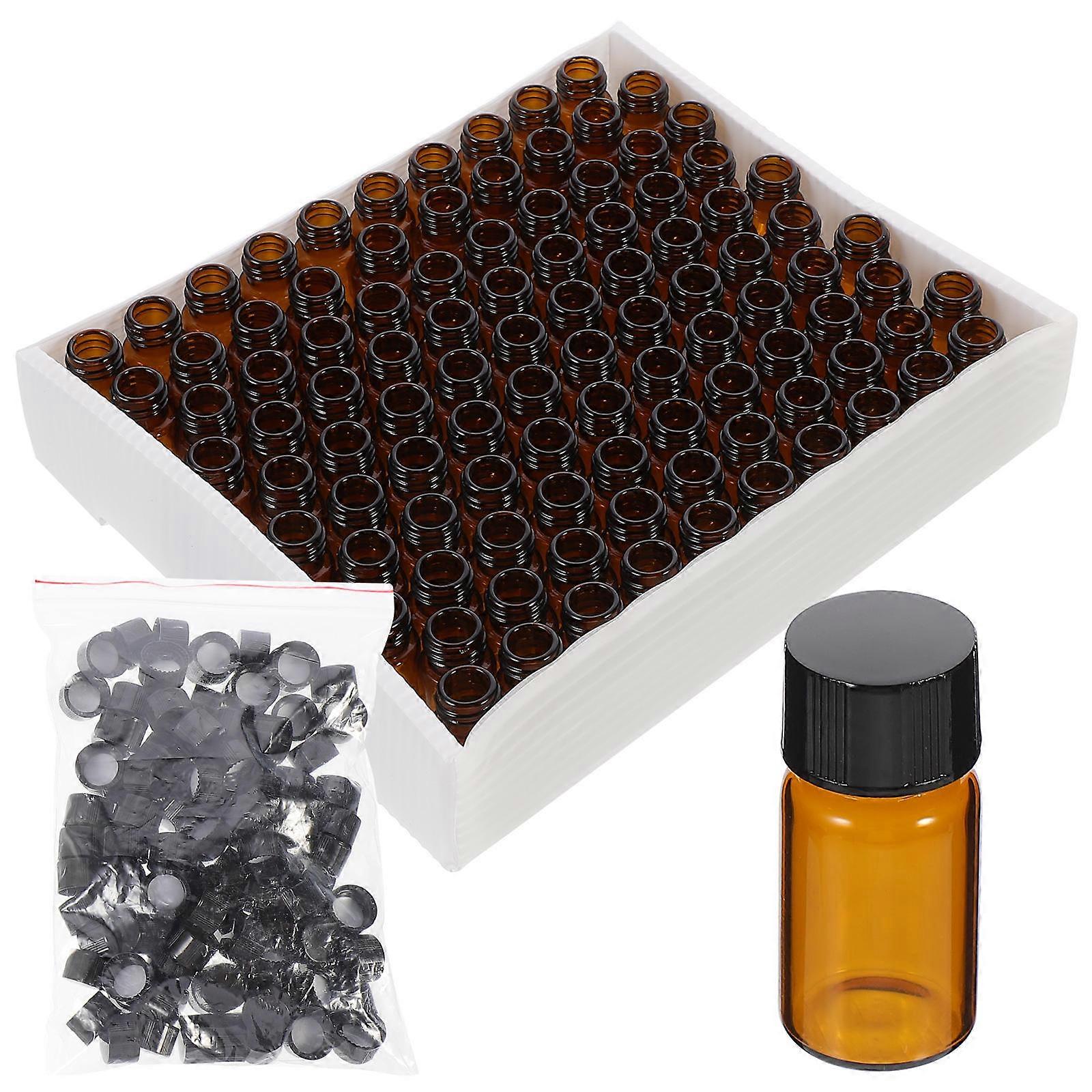 Transparent Reagent Bottles Brown Glass for Storage Use 200Pcs