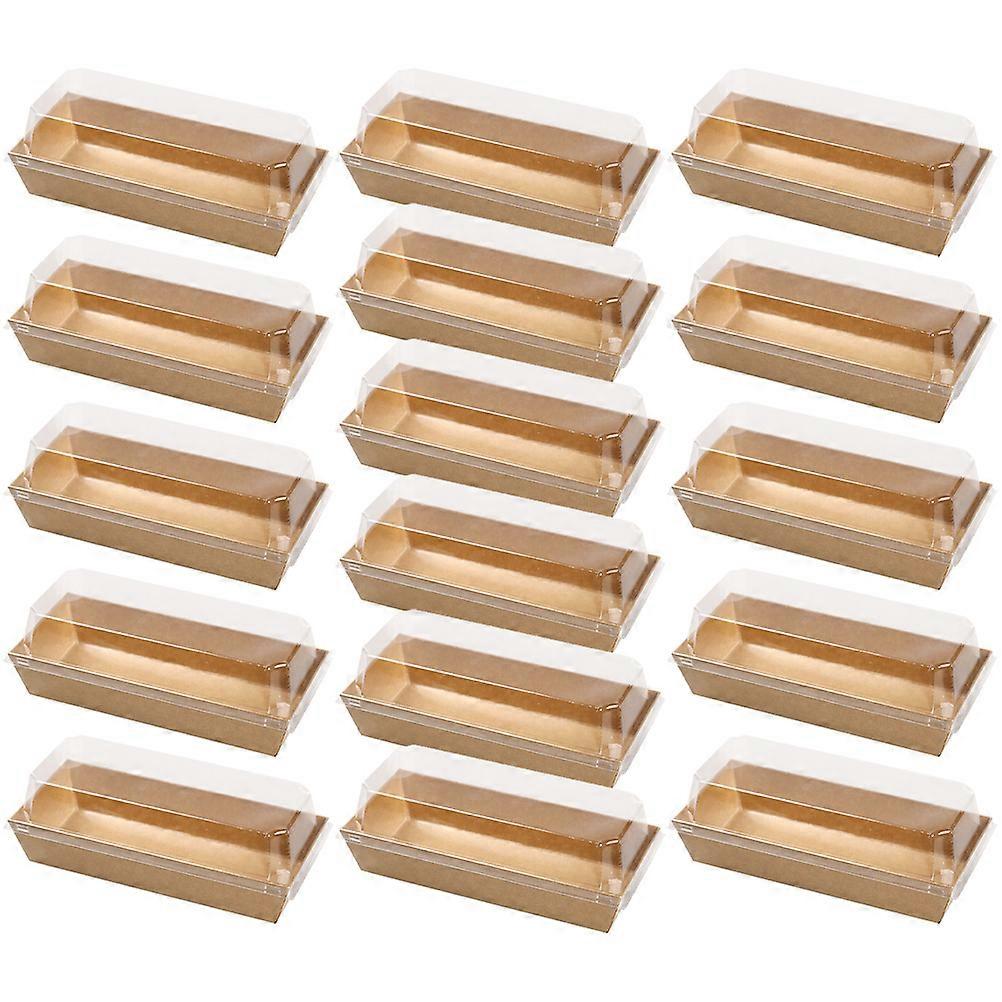 Roll Cake Packaging Box for Multi-Function Dessert with 100Pcs Convenient Boxes