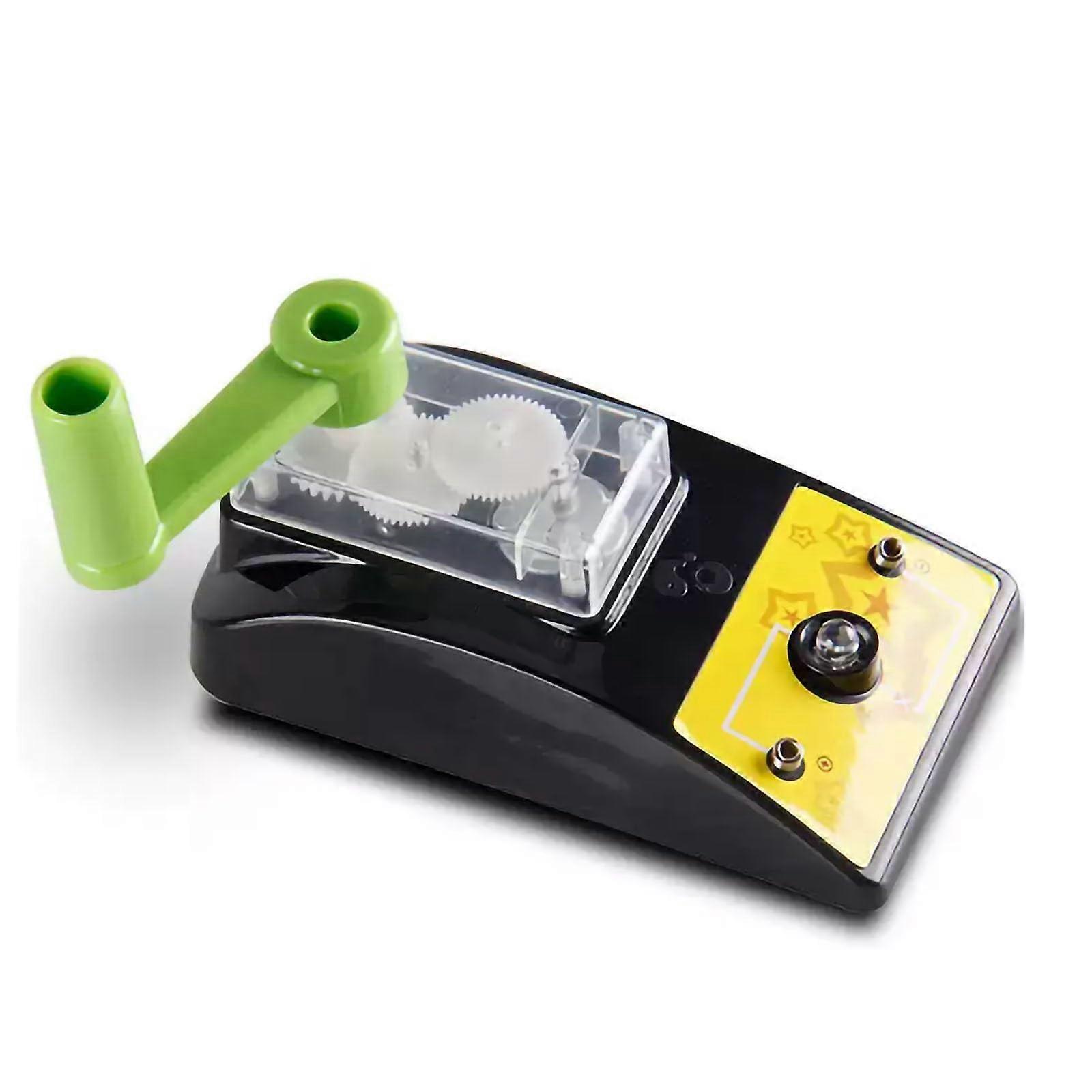 Hand Crank Generator DIY Science Experiment Kit for Physics Projects, Manual Power Generation Model