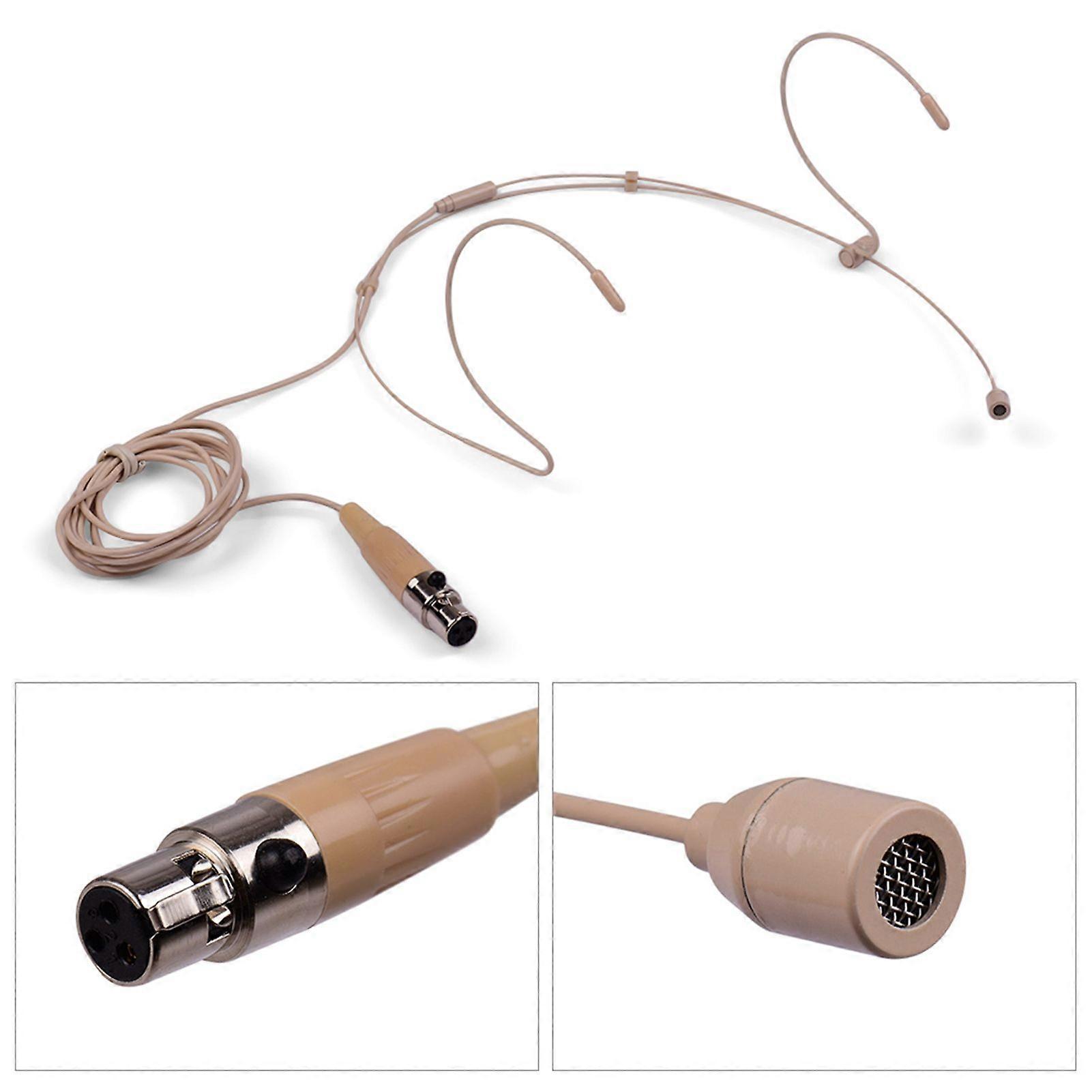 Head Mounted Microphone Unidirectional High Sensitivity Condenser Headset Microphone Compatible With Speech Teaching