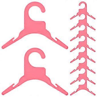 Plastic Puppy Hangers Dog Clothes Hanger for Use 10Pcs Pack