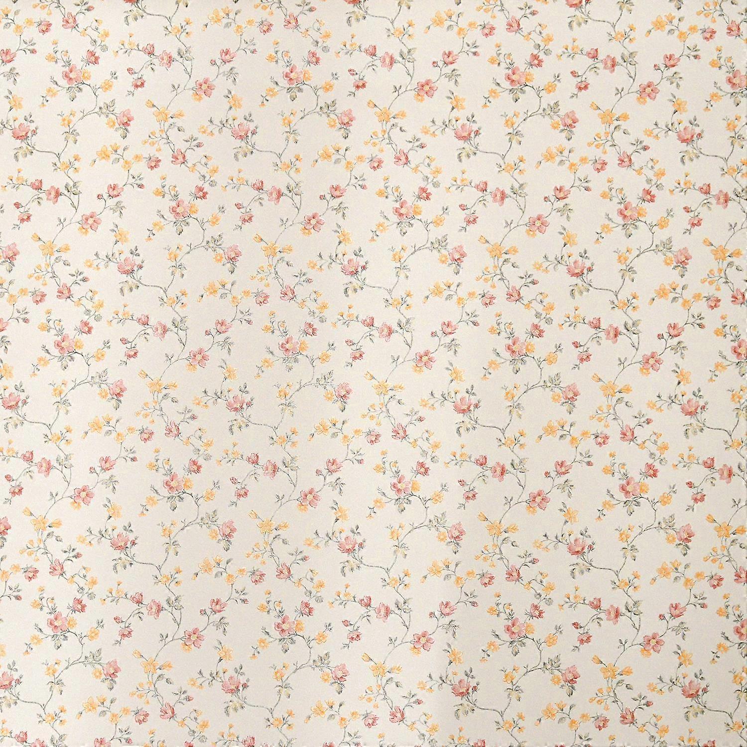 Ivy Orange Red Wallpaper - Long Roll