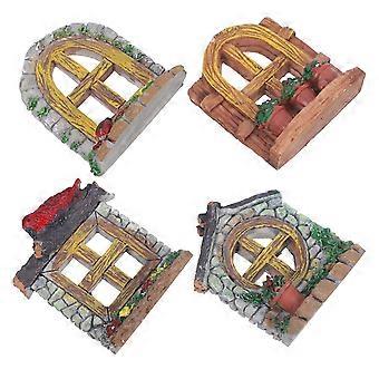 Sukkulenten-Blumentöpfe für Aquarien, 4-teiliges kreatives Landschaftsornament-Set