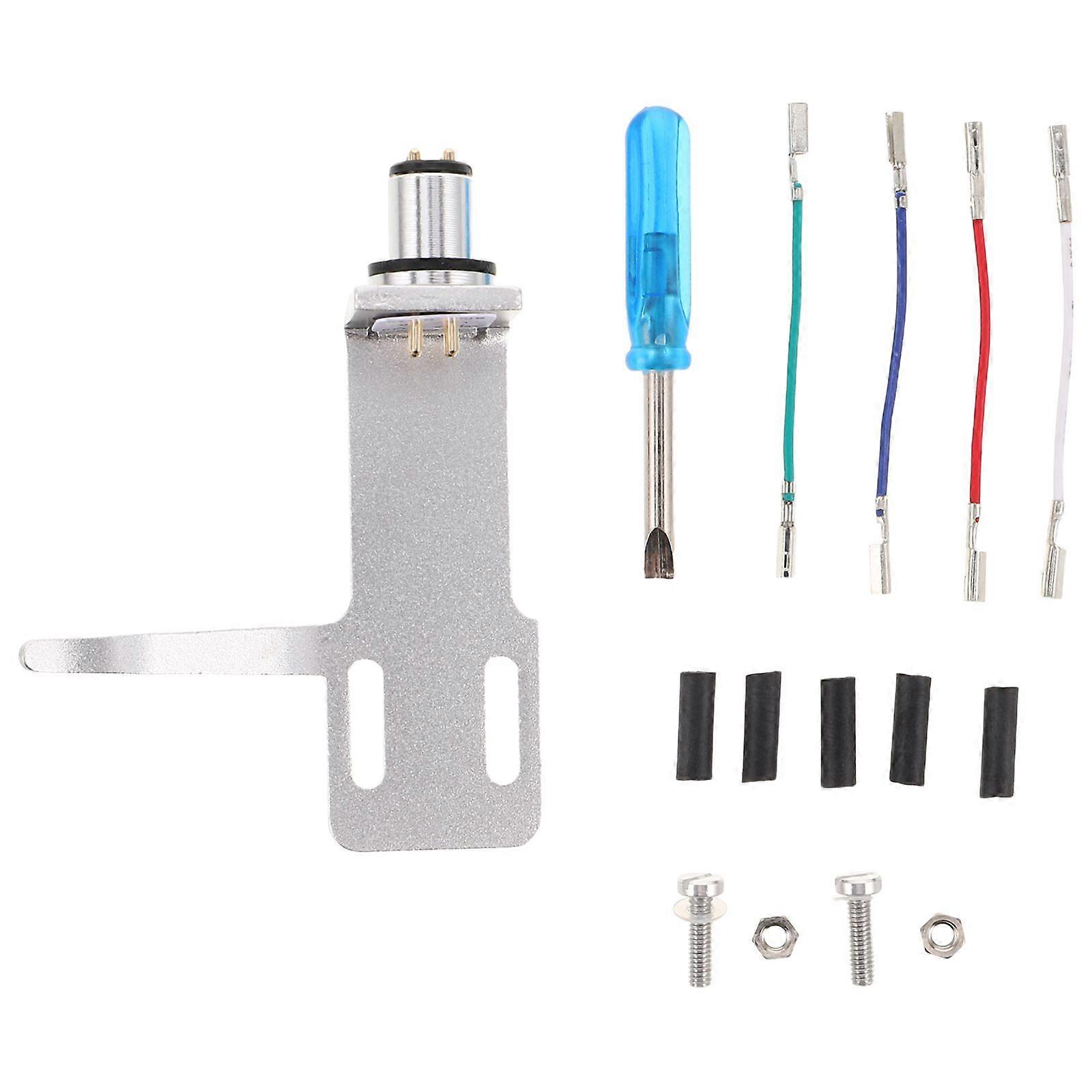 1 Set Turntable Headshell: Universal Turntable Phono Headshell Mount Replacement With Wires For Phonograph