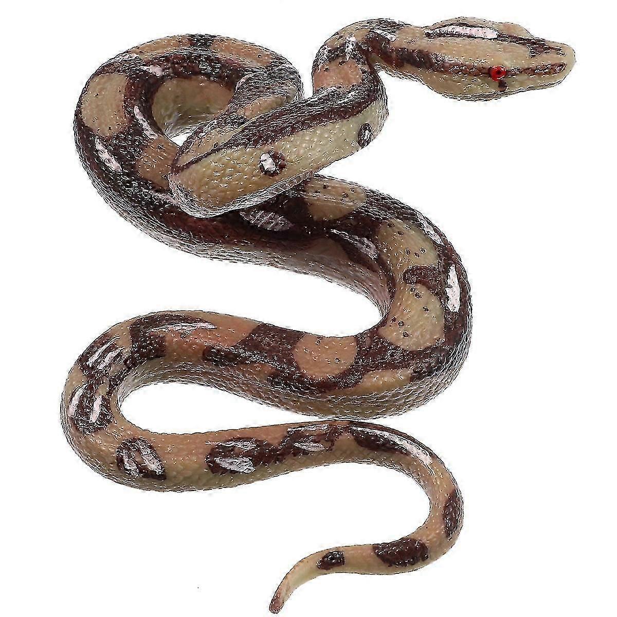 Snake Rubber Prank Figures - Contrôle réaliste Python Oiseaux Keepprops Rattlesnake