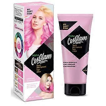 Nisha Cosglam Semi Permanent Hair Color Dye  120g Natural Long Lasting Grey Coverage