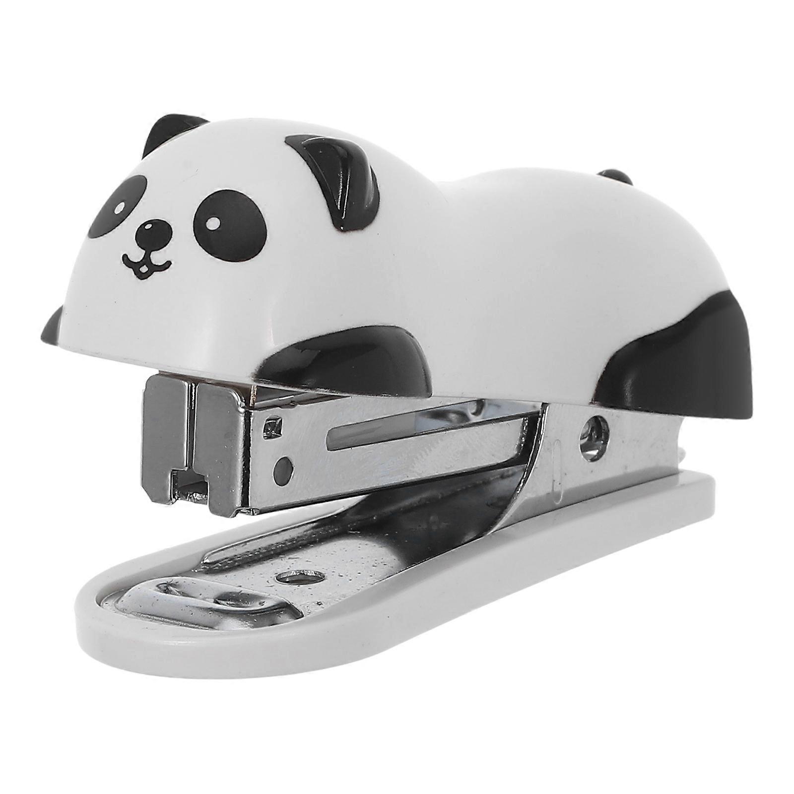Panda Mini Desktop Stapler Hand Stapler Office Home Stapler
