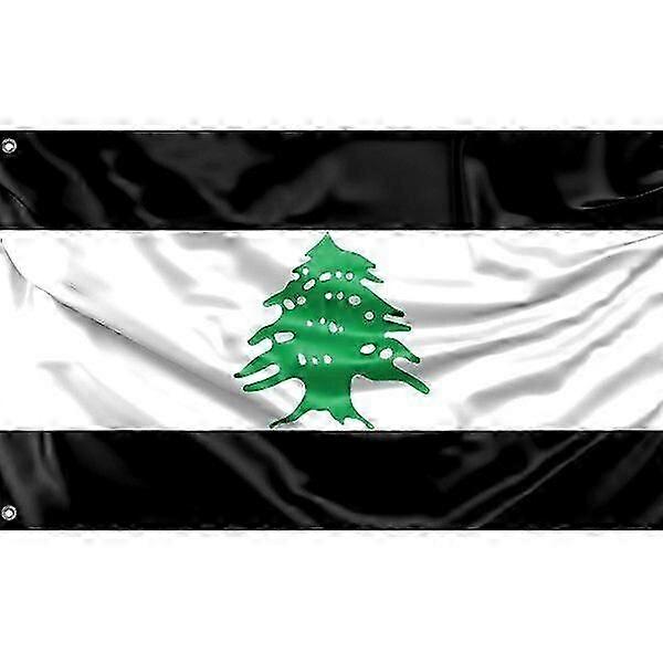 Svart Libanon-flagg L0897