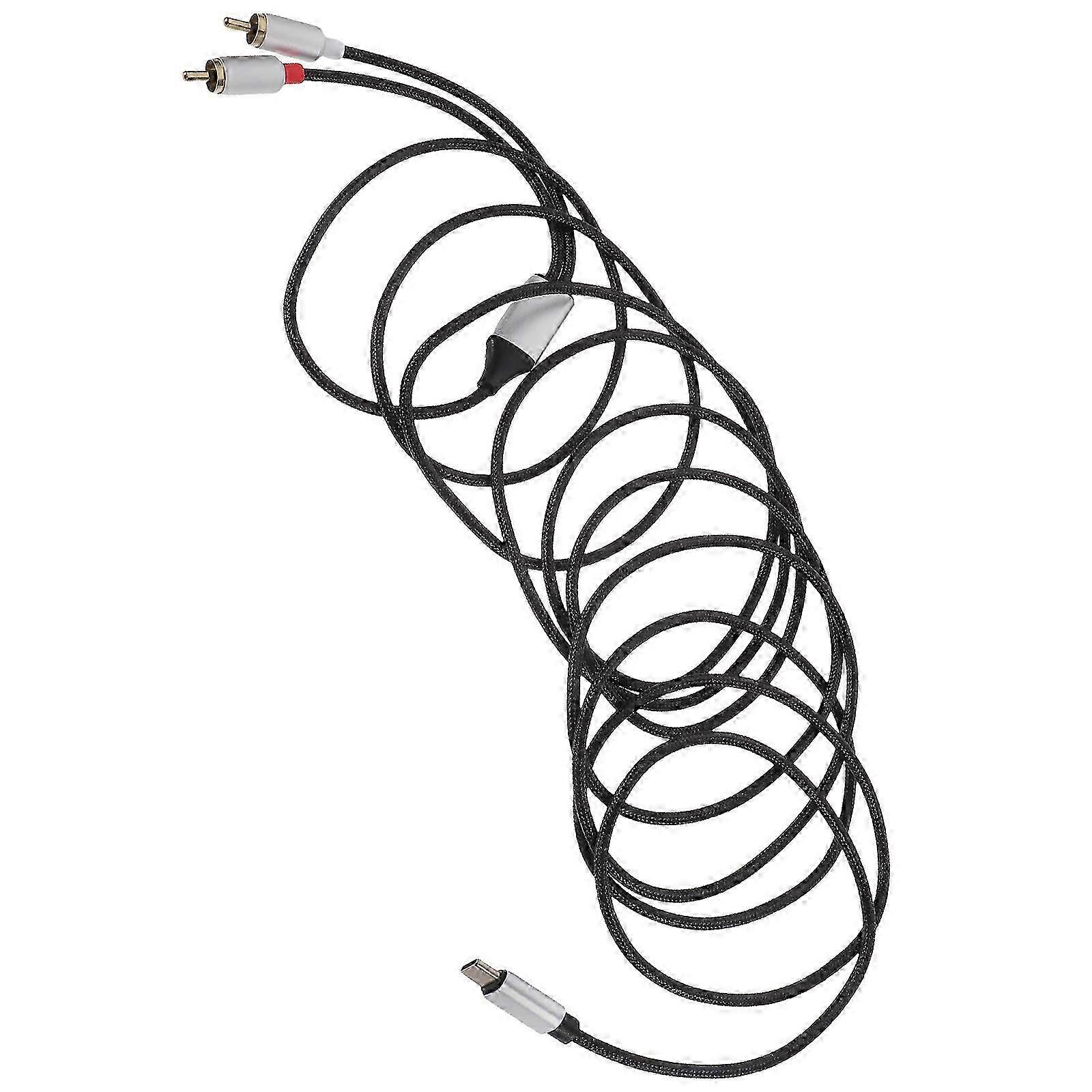 Usb Audio Cable Metal Connector Wire For Computers Plug And Play 1Pack
