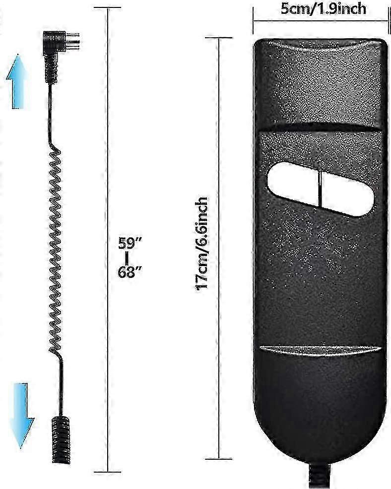 Télécommande manuelle pour fauteuil inclinable électrique, 2 boutons, 5 broches