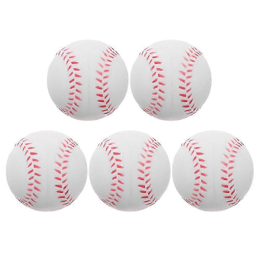 5Pcs Training Softballs Sponge Baseballs for Playing Kids Practice Balls
