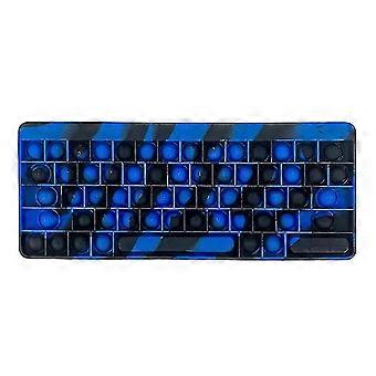 Blue And Black Keyboard Shape Fidget Toy