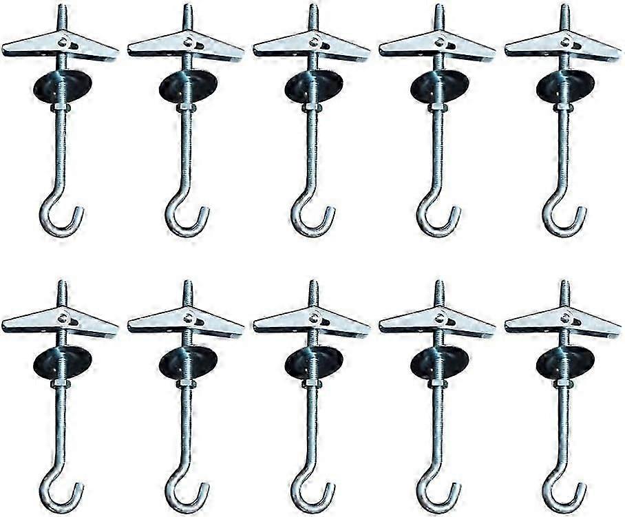 Heavy duty ceiling hooks hanging toggle hooks bolt wings hook,10 [MI]