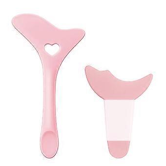 Winged Eyeliner Stencil Tool for Precision Assistance, Reusable Silicone Pink Guide for Beginners