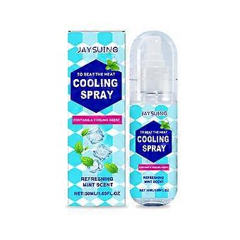 50 ml kühlendes Spray für heißes Wetter, kaltes Spray, Eisspray, Sport, kühlendes Spray für Gesicht und Körper, natürliches Minzspray, kühlendes Gesichtsspray, Eisspray,