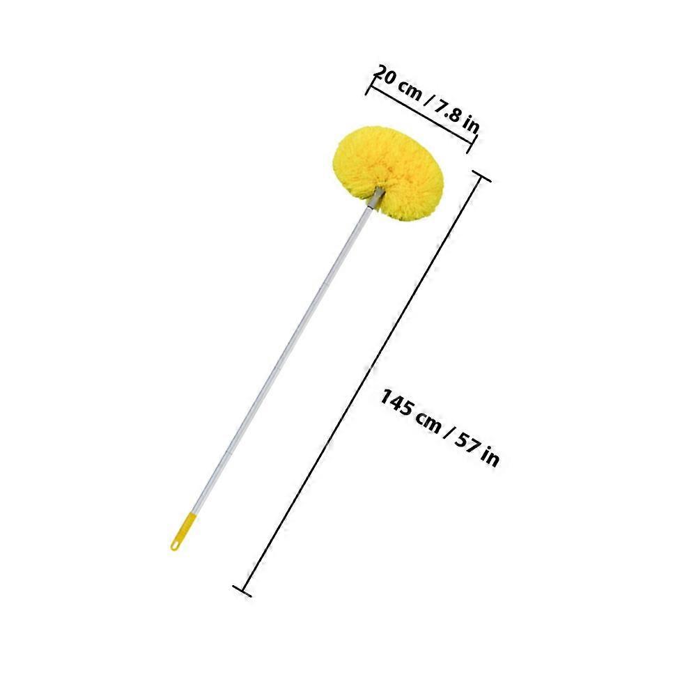 Extendable Ceiling Fan Duster for Dusting with Yellow Handle