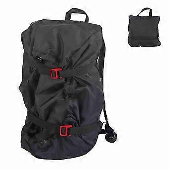 Sac bandoulire buigzaam voor corde d'escalade, voor kamperen en randonne (zwart)