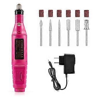 Electric Nail Drill Kit with Sanding Bands, Variable Speed for Acrylic Nails, Low Noise Design