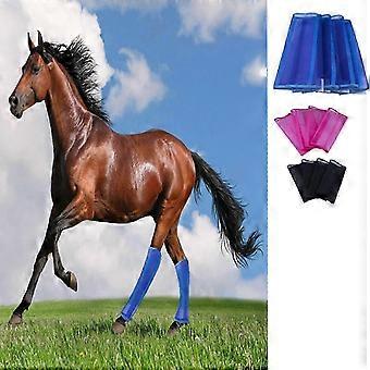 4 Sets Fly Boots for Horse Legs Guard Mesh, Leggings No More Horsefly Nuisance Greatly, Anti-Mosquito Fly Boots for Horse Equestrian