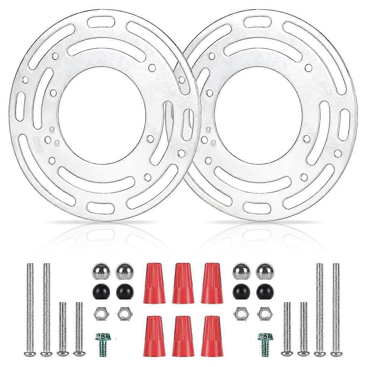 Light fixture mounting brackets for ceiling, 2 pack with screws