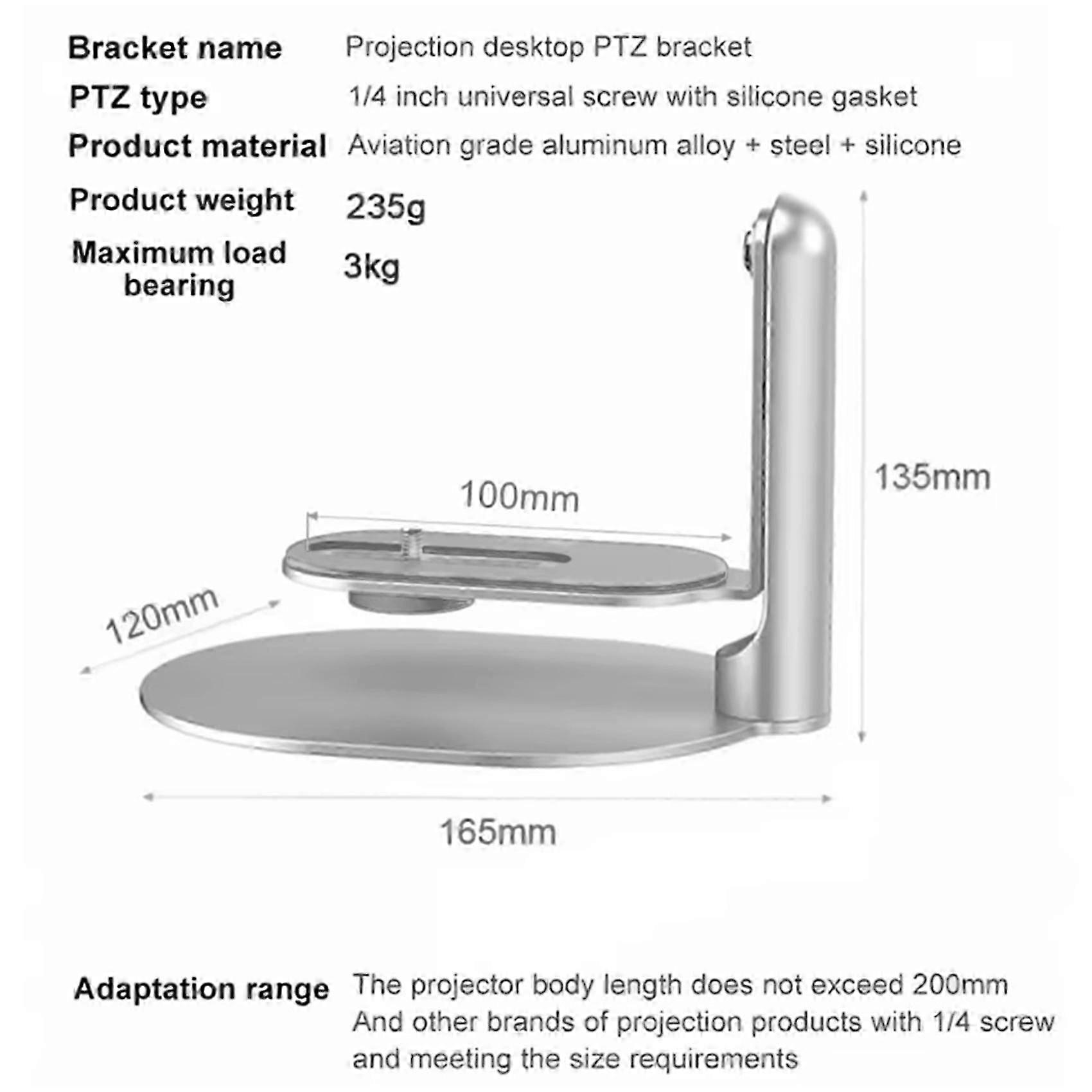 Ceiling Table Wall Mount Multi-Angle Projector Stand Rotatable for Mini Projector Play 3/ MoGo 2 Pro