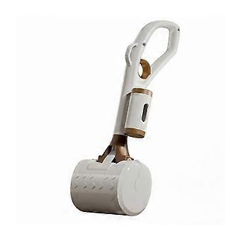 Práctico recogedor de excrementos para perros con soporte para bolsas de excrementos, recogedor de desechos para mascotas, recogedor de excrementos para exteriores, accesorio para pasear mascotas, color amarillo
