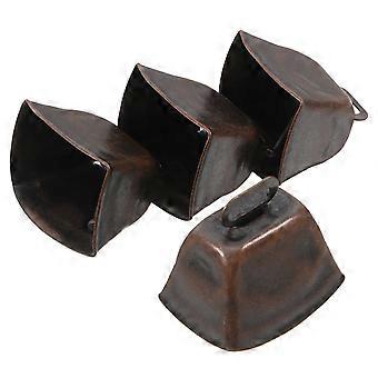 Vintage Cowbell Iron Bell for Decoration 4Pcs Mini Animal Craft Pendant