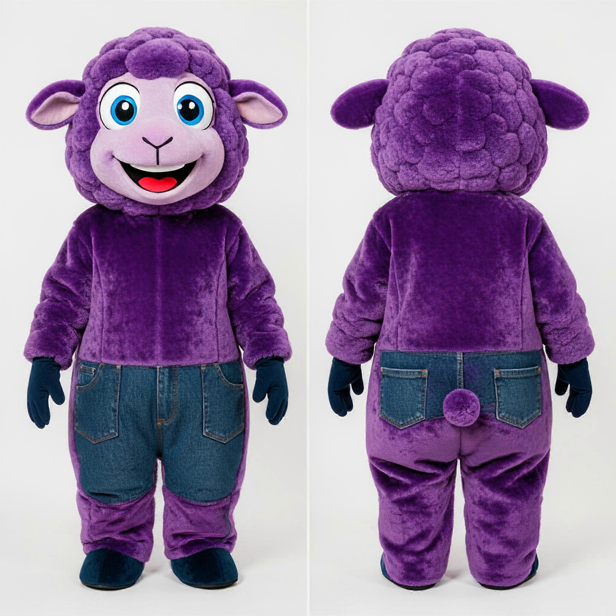 MASTICOT Lavender Plush Merino Sheep Mascot