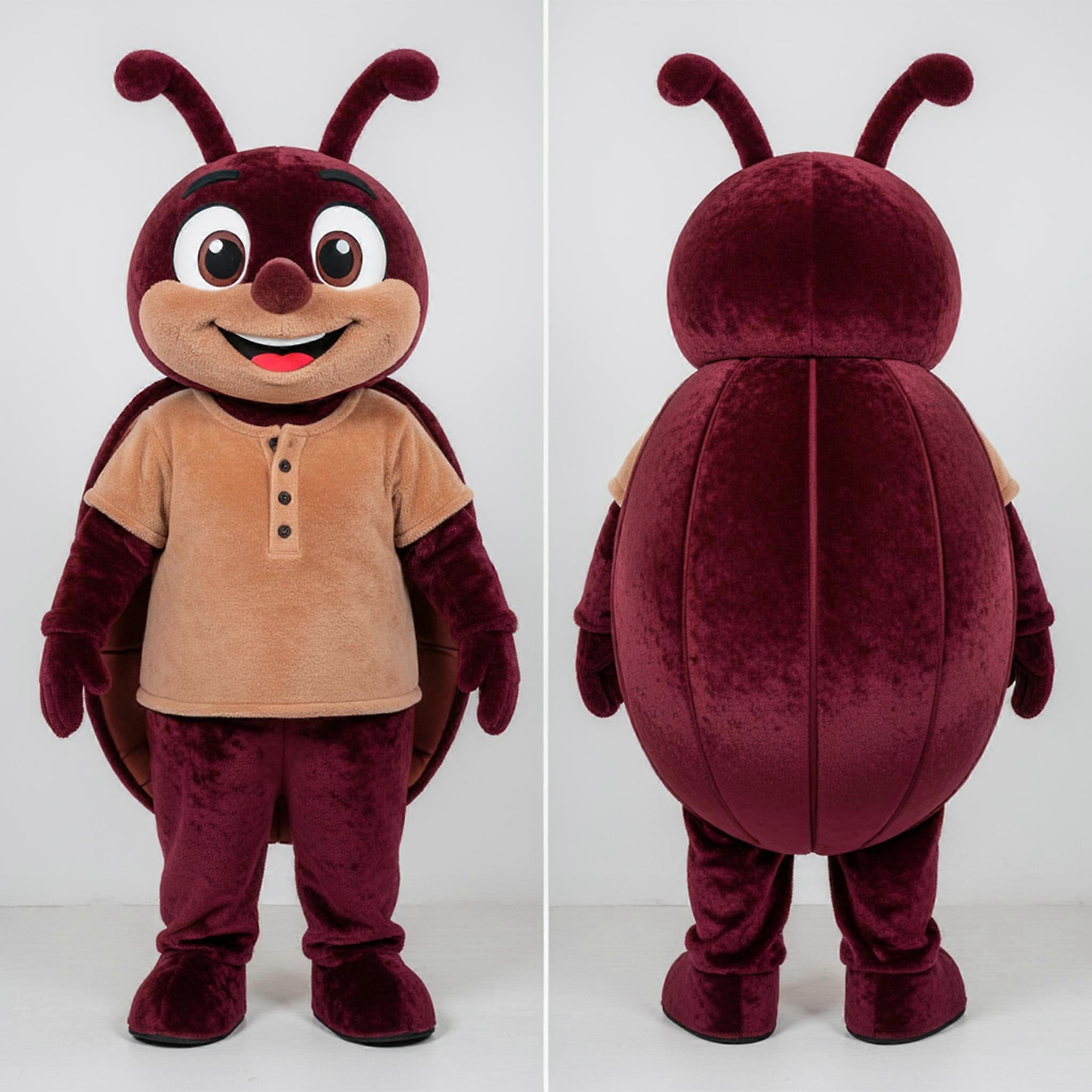 MASTICOT Maroon Rounded Beet Mascot