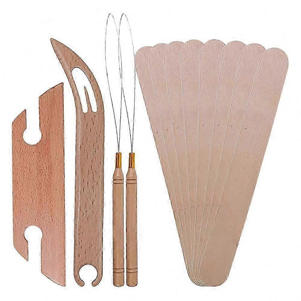 Efficient Handweaving & Threading: Weaving Shuttles Set with Multifunctional Practical Needle Threader