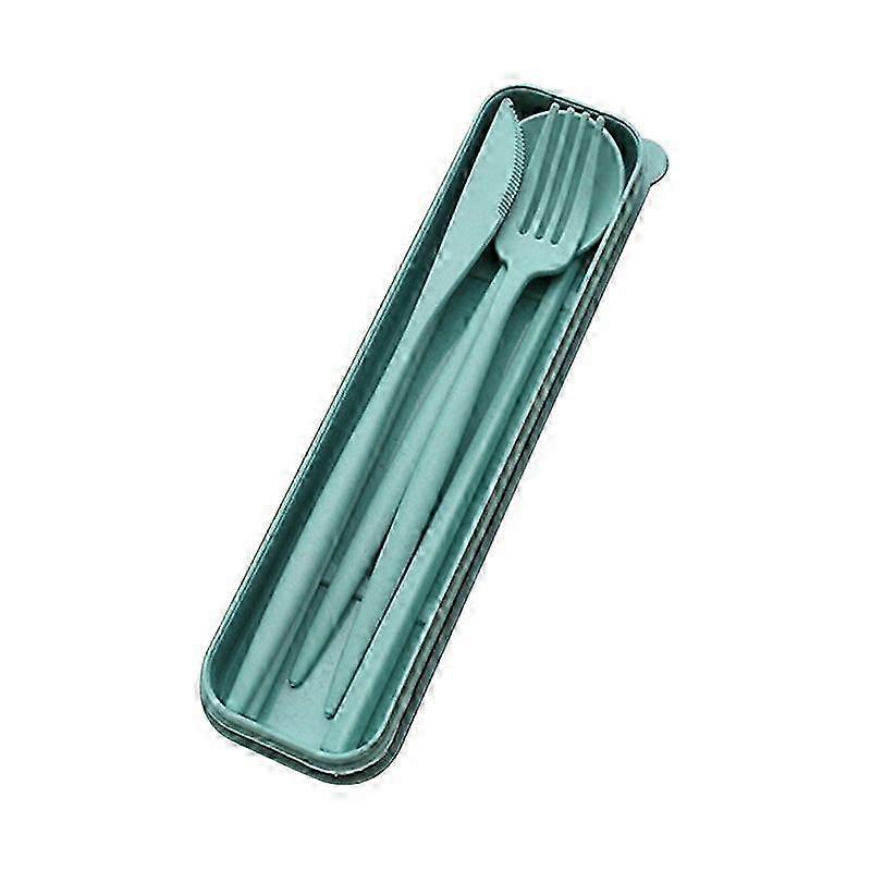 4Pcs/Set Flatware Sets Creative with Case Plastic Portable Spoon compatible withk Sets compatible with Kitchen KAESI