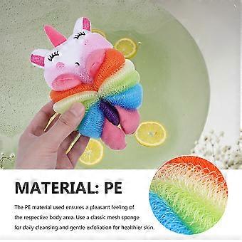 Bath Loofahs Toddler Use for Shower 4Pcs Cartoon Bath Ball Assorted Color