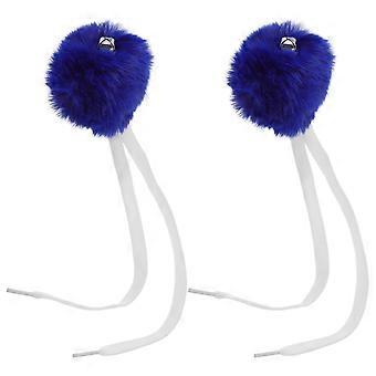 Roller Skate Decorative Pom Poms with Bell for Roller Skates 2Pcs