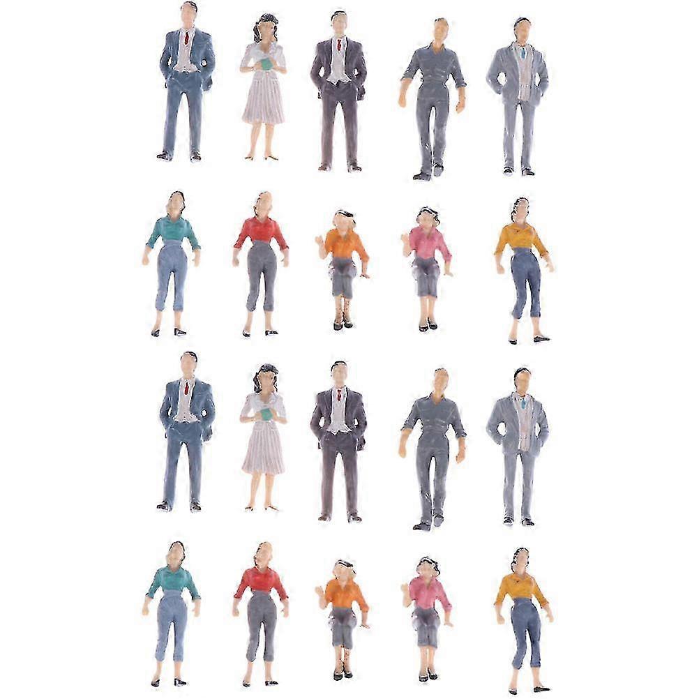 30PCS Scale People Figures Delicate Scale Figures Creative Scale Figures