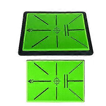 Golf Swing Feedback Mat with Visible Contact Trace, Alignment Markings, and Portable Design for Course Preparation Multicolor