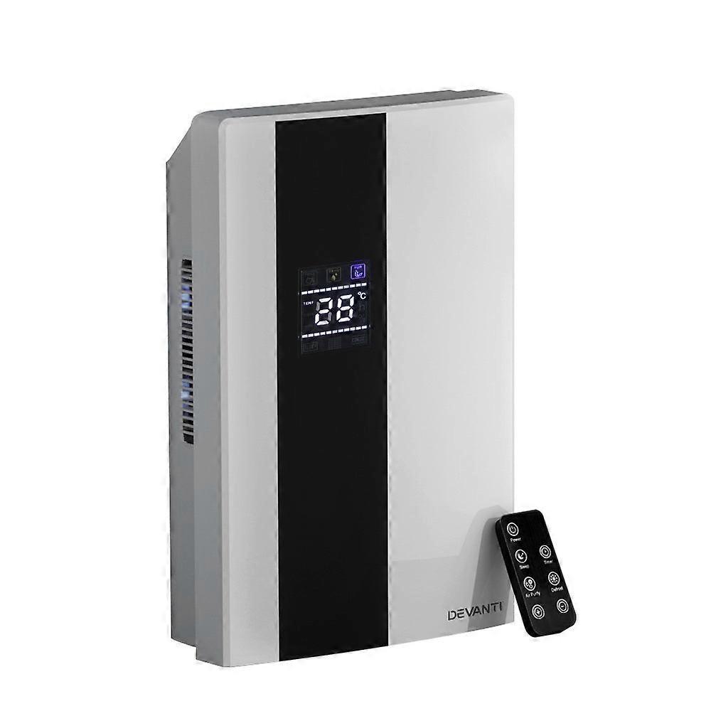 Devanti 2L Dehumidifier Air Purifier White Dehumidifiers