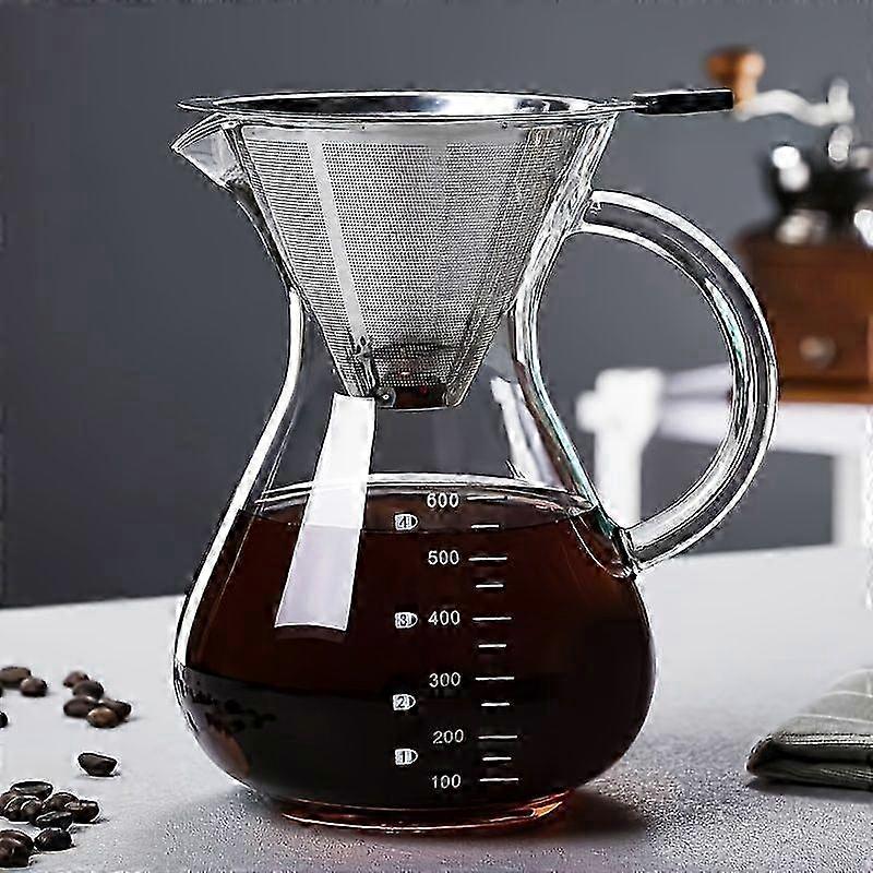 Durable Borosilicate Hand-Drip Carafe