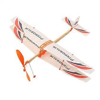 1PC Foam Glider Plane Airplane Toy Rubber Band Powered Plane Model Aircraft for Kids Outdoor Sport Children Educational Toy Gift