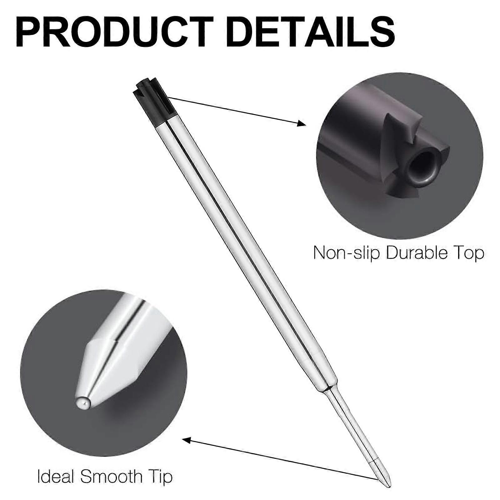 Retractable Quick-Drying Fine-Point Ballpoint Pen Refills