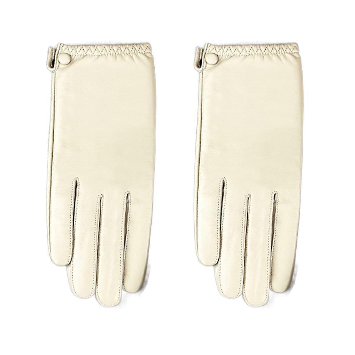 Touchscreen-Compatible Warm Windproof Sheepskin Gloves